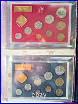 1974-1980 Soviet Union Proof-Like Collector Sets