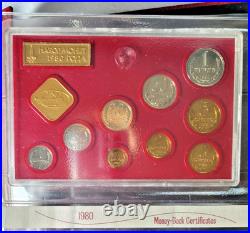 1974-1980 Soviet Union Proof-Like Collector Sets
