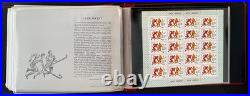 1978-80 Ussr Moscow Olympics Sports Minisheets In Souvenir Album, Nh, Sc#b62/105