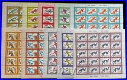 1978-80 Ussr Moscow Olympics Sports Minisheets In Souvenir Album, Nh, Sc#b62/105