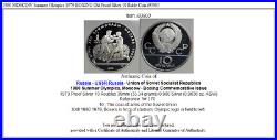 1980 MOSCOW Summer Olympics 1979 BOXING Old Proof Silver 10 Ruble Coin i93903