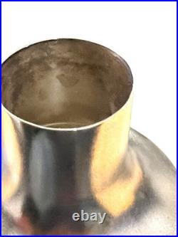 1980 Moscow Olympics USSR Souvenir Vase Silverplate Filigree Olympic Rings