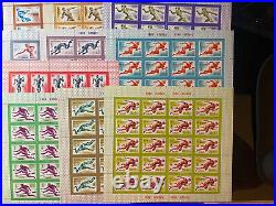 1980 USSR/Soviet Union/Russia Moscow Olympic Games Minisheets, MNH