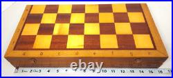 1980s Ambroid Plastic Chess Set Soviet Union USSR Faux Amber Marble WithBoard Case