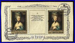 1984 Russia Souvenir Sheet Stamps Hermitage Serial Number 631489