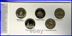 1988-1992 Russia Ussr Proof Set (10) 1, 3, 5 Rubles Culture And Tradition