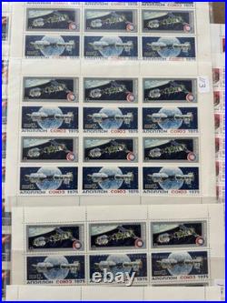 22 USSR Soviet Space Stamp Sheets Apollo Soyuz Vostok FDC MNH Space Collection