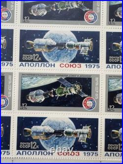 22 USSR Soviet Space Stamp Sheets Apollo Soyuz Vostok FDC MNH Space Collection
