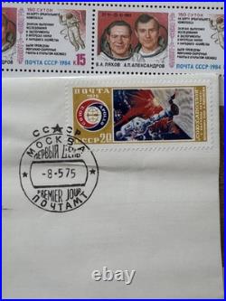 22 USSR Soviet Space Stamp Sheets Apollo Soyuz Vostok FDC MNH Space Collection 22 USSR Soviet Space Stamp Sheets Apollo Soyuz Vostok FDC MNH Space Collection