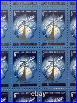 22 USSR Soviet Space Stamp Sheets Apollo Soyuz Vostok FDC MNH Space Collection