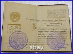 23K Gold Star of the Hero of Socialist Labour USSR Medal + Gold Order of Lenin