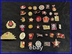 36 USSR Soviet Union Badges and Pins