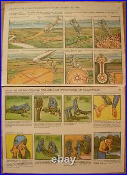 40 Soviet Posters Civil Defense nuclear chemical bomb Cold War USSR Propaganda