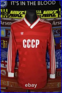5/5 CCCP Soviet Union adults L 1986 l/s adidas MINT football shirt jersey soccer