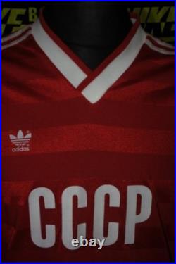 5/5 CCCP Soviet Union adults L 1986 l/s adidas MINT football shirt jersey soccer
