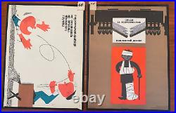 50 Rare Soviet Union era Work Safety Posters Pop Art Cubism original 1965 1973