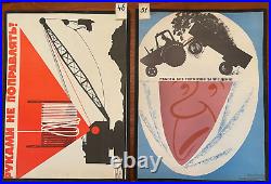 50 Rare Soviet Union era Work Safety Posters Pop Art Cubism original 1965 1973