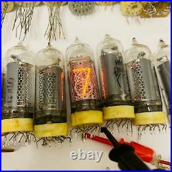6x IN-14 nixie tubes for DIY clock USED