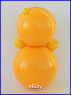 80's Huge Vintage Russian Nevalyashka Celluloid Plastic Roly Poly Toy Doll 40cm