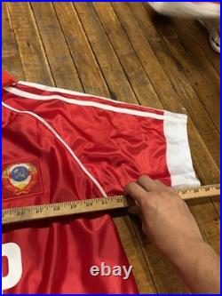 Adidas Soviet Union CCCP 1986 Jersey HOME Men's Sz L VTG