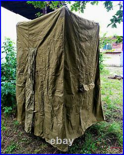 Army Field Suspended Shower Canvas Awning Original Vintage USSR