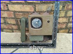 Army Wall Rotary Dial Telephone Phone Vintage USSR Military