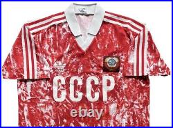 Authentic Vintage Adidas Soviet Union USSR 1989-91 Home Jersey. Size M, Exc Cond