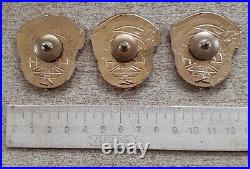 Aviation Lot Of 3 Soviet Badges Accident-free Operation Of The Air Controller