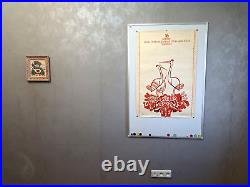 BIG Original POSTER 1990 /UKRAINIAN /KIEV/SOVIET /Propaganda Plakat/ FOLK DECO