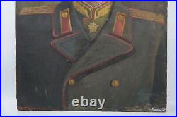 BIG Portrait Joseph STALIN 50s Oil Painting Leader Soviet Union Russia USSR