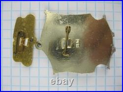 Badge Navy Veteran KSF Red Banner Northern Fleet doc 1983 Soviet Union USSR