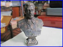 Bronze Bust Josef Stalin (1947) SIGNED-Militaria CCCP RUSSIA USSR UdSSR RARE