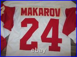 CCCP Russia Soviet Union Hockey Jersey Authentic Sewn Maska M Sergei Makarov MD
