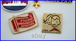 CCCP Soviet Union Communist Cold War Era Enamel Pin Lot 60's 70's Expo Olympics