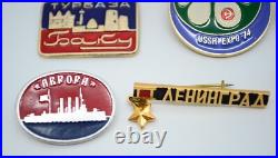 CCCP Soviet Union Communist Cold War Era Enamel Pin Lot 60's 70's Expo Olympics