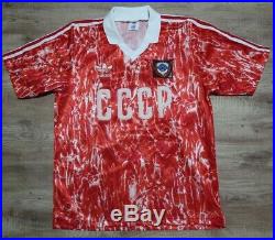 CCCP Soviet Union Soccer Jersey Football Shirt adidas 100% Original 38-40 Rare