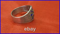 CCCP Soviet union USSR VVS Airforce VDV Airborne paratroopers enamel silver ring