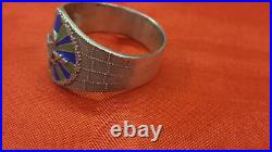 CCCP Soviet union USSR VVS Airforce VDV Airborne paratroopers enamel silver ring