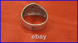 CCCP Soviet union USSR VVS Airforce VDV Airborne paratroopers enamel silver ring