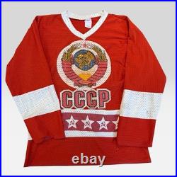 CCCP Tpetbrk #20 Russia Hockey Vintage RARE Soviet Union Red Large