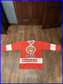 CCCP Tpetbrk #20 Russia Hockey Vintage RARE Soviet Union Red One Size