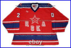CSKA Red Army 1980 Soviet Russian Goalie Hockey Jersey V Tretiak DK 58GC