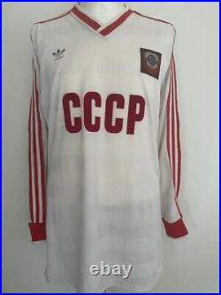 Cccp 1986 #11 Ussr Soviet Union Russia Adidas Vintage Football Shirt