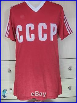 Cccp Soviet Union Ussr World Cup 1982 Vintage Og Adidas Soccer Football Shirt L