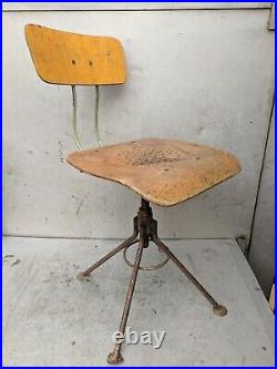 Chair Swivelling Industrial Office Desk Vintage Retro