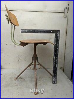Chair Swivelling Industrial Office Desk Vintage Retro