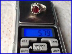 Chic Rare Vintage Soviet USSR Russian Antique Ring Sterling Silver 875 Size 10