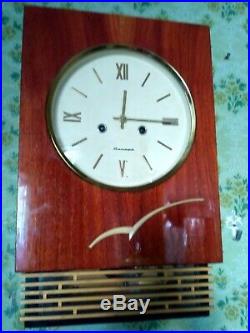 Clock Wall Yantar soviet of the USSR Union Russian vinatge antique rarity bell