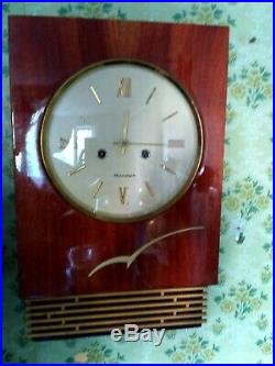 Clock Wall Yantar soviet of the USSR Union Russian vinatge antique rarity bell