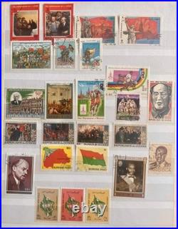 Cold War & Communist World Stamp Collection Album USSR Eastern Bloc and Rogues